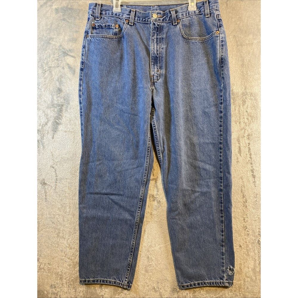Levi's 550 Red‎ Tab Jeans Regular Light Straight Leg Mens 38X30 VINTAGE 90's Y2K - Picture 3 of 7